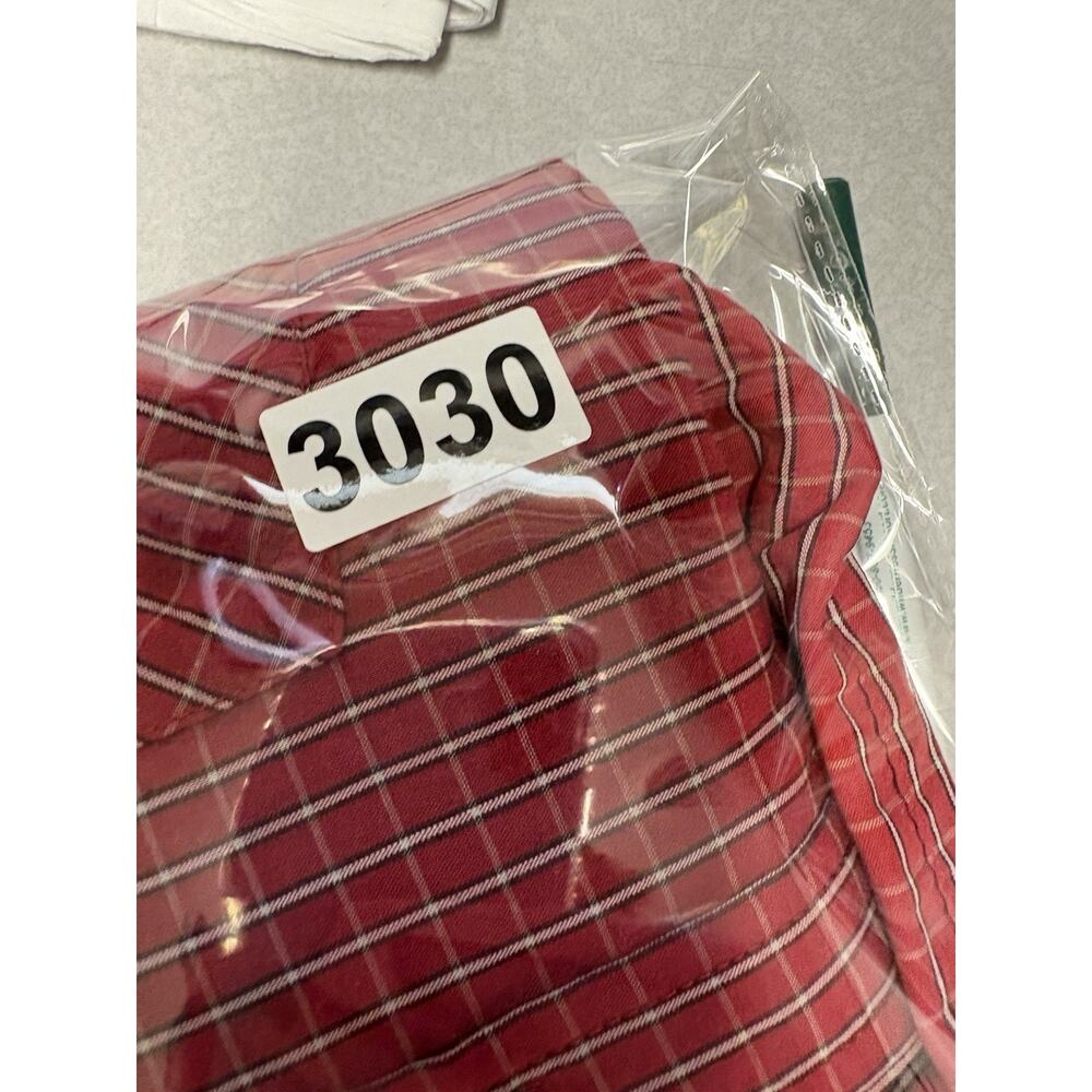Ely Cattleman Pearl Snap Long Sleeve Shirt Medium Red Plaid Rancher Western - Picture 8 of 8